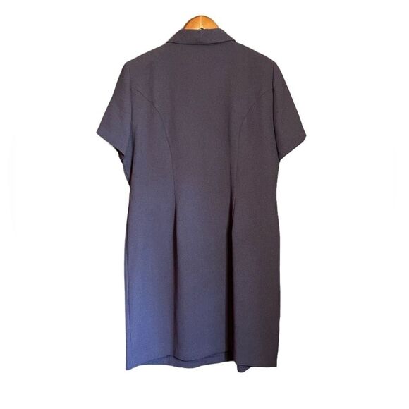 A-line petite by Algo short sleeve purple dress - Picture 12 of 12